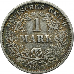 Germany, German Empire, Wilhelm II, 1 Mark Karlsruhe 1896 G