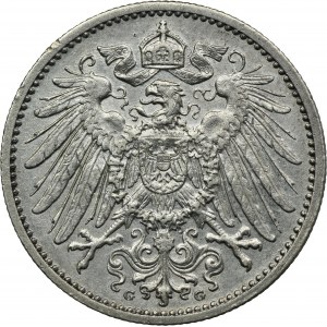 Nemecko, Nemecké cisárstvo, Wilhelm II, 1 marka Karlsruhe 1913 G