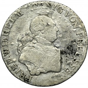 Německo, Pruské království, Fridrich Vilém II., 1/3 Thaler Königsberg 1789 E