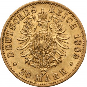 Germany, Kingdom of Prussia, Wilhelm II, 20 Mark Berlin 1889 A