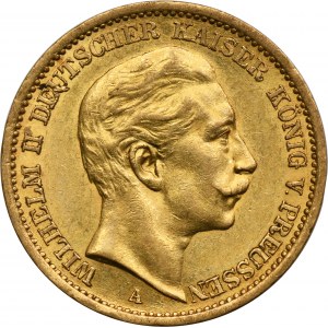 Německo, Pruské království, Wilhelm II, 20 marek Berlín 1906 A