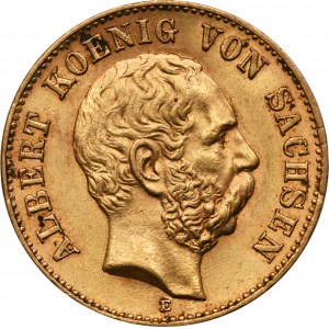 Germany, Saxony, Albert, 20 Marek Muldenhütten 1894 E