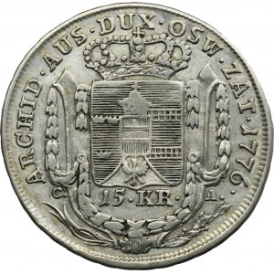 uchy of Oswiecim and Zator, Maria Theresa, 15 Kreuzer Wien 1776 CA