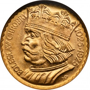 10 zlatých 1925 Chrobry - GCN MS65