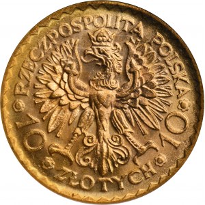 10 złotych 1925 Chrobry - GCN MS65