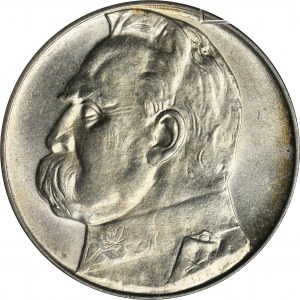 Piłsudski, 10 złotych 1939 - GCN I-/II+