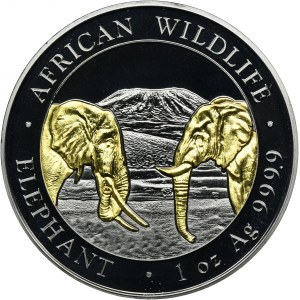 Somalia, 100 Shillings 2020 Munich African fauna - African elephant