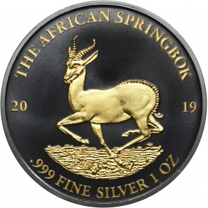 Gabon, africká séria Springbok, 1000 frankov 2019