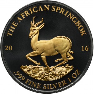 Gabon, africká séria Springbok, 1000 frankov 2016