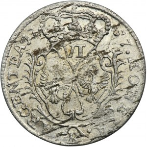 Silesia, Prussian rule, Friedrich II, 6 Groschen Breslau 1757 B