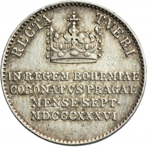 Austria, Ferdinand I, Coronation token Prague 1836