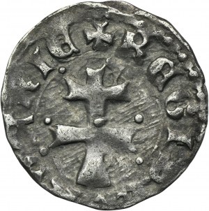 Hungary, Louis I Hungary, Denarius