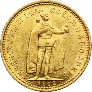 Rakúsko, František Jozef I., 10 korún Kremnica 1902