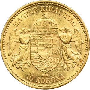 Austria, Franz Josef I, 10 Korona Kremnitz 1902