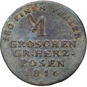 Posenské veľkovojvodstvo, 1 Grosz Berlin 1816 A