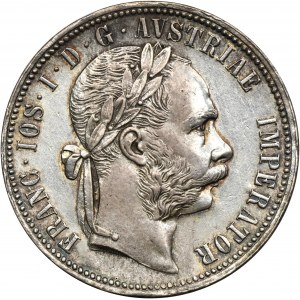 Austria, Franz Joseph I, 1 Florin Wien 1878