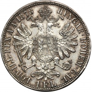 Austria, Franz Joseph I, 1 Florin Wien 1878