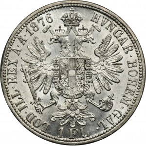 Austria, Franz Joseph I, 1 Florin Wien 1876