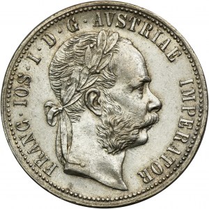 Austria, Franz Joseph I, 1 Florin Wien 1873