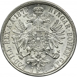 Austria, Franz Joseph I, 1 Florin Wien 1875