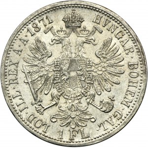 Austria, Franz Joseph I, 1 Florin Wien 1871 A