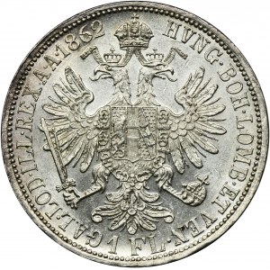 Austria, Franz Joseph I, 1 Floren Wien 1862 A