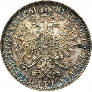 Austria, Franz Joseph I, 1 Floren Wien 1861 A