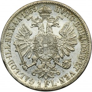 Austria, Franz Joseph I, 1 Floren Wien 1859