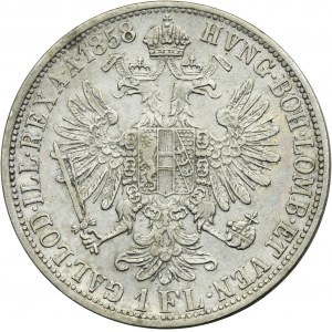 Rakousko, Franz Joseph I, 1 Floren Vídeň 1858 A