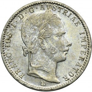 Austria, Franz Joseph I, 1/4 Florin Kremnitz 1860 B