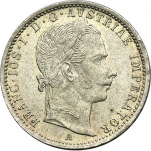 Austria, Franz Joseph I, 1/4 Florin Wien 1859 A