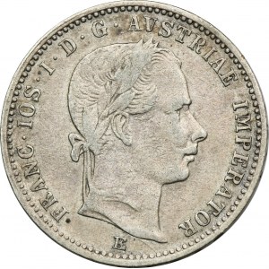 Rakúsko, František Jozef I., 1/4 Florena Karlsburg 1859 E - RARE