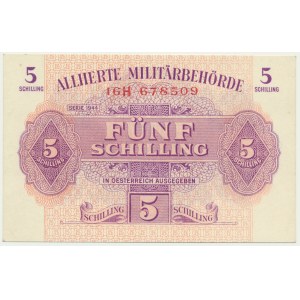 Rakúsko, Spojenecký vojenský úrad, 5 šilingov 1944