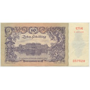 Rakúsko, 10 šilingov 1950