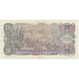 Rakousko, 20 šilinků 1956