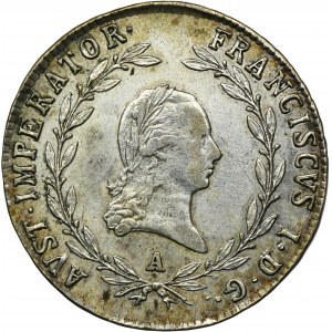 Rakousko, František II., 20 krajcarů Vídeň 1820 A