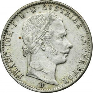 Austria, Franz Joseph I, 1/4 Florin Kremnitz 1859 B