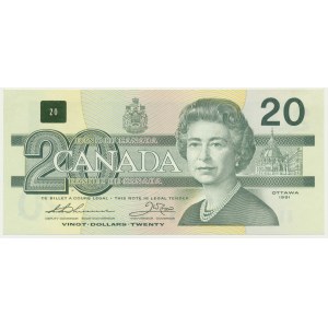 Kanada, 20 dolarů 1991