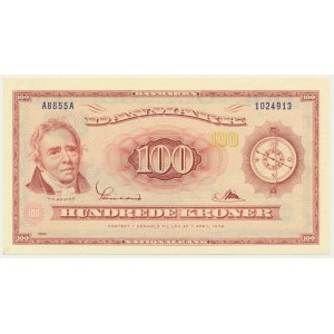 Denmark, 100 Kroner 1965