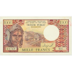 Džibutsko, AFARS a ISSAS, 1 000 franků (1975-1977)