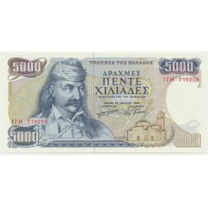 Řecko, 5 000 drachem 1984