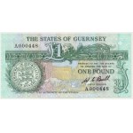 Guernsey, 1 GBP (1980-1989) - nízky počet