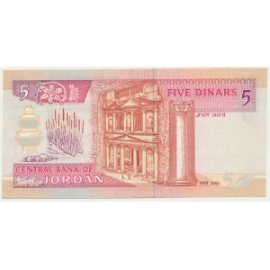 Jordan, 5 Dinars 1992