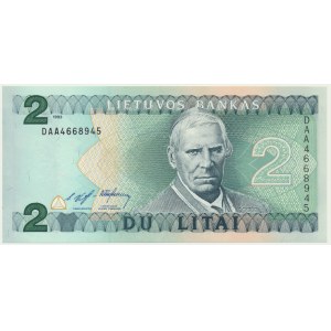 Lithuania, 2 Litai 1993 - DAA -