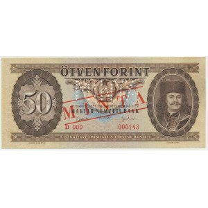 Hungary, 50 Forint 1951 - SPECIMEN -
