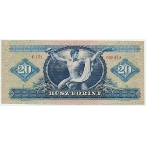 Hungary, 20 Forint 1957