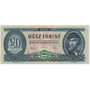 Maďarsko, 20 forintů 1965