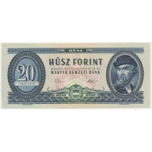 Maďarsko, 20 forintov 1975
