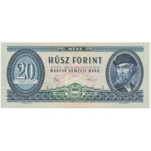 Maďarsko, 20 forintů 1980