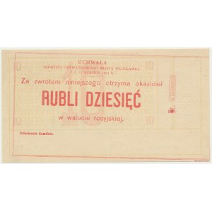 Wloclawek, 10 rubles 1914